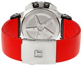 Tissot T Race Chronograph Black Dial Red Rubber Strap Watch for Men - T048.417.27.057.01