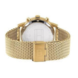 Tommy Hilfiger Kane White Dial Gold Mesh Bracelet Watch for Men - 1710403