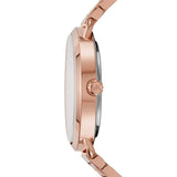 Michael Kors Portia Rose Gold Dial Rose Gold Steel Strap Watch for Women - MK3640