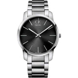 Calvin Klein City Grey Dial Silver Steel Strap Watch for Women - K2G23161