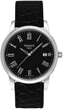 Tissot Classic Dream Black Dial Black Leather Strap Watch for Men - T033.410.16.053.01