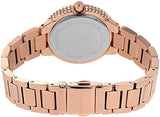 Michael Kors Taryn Quartz White Dial Rose Gold Steel Strap Watch For Women - MK4460