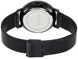 Hugo Boss Infinity Black Dial Black Mesh Bracelet Watch for Women -1502521