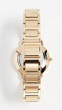 Michael Kors Portia Quartz White Dial Gold Steel Strap Watch for Women - MK3840