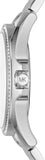 Michael Kors Kacie Three Hand Pink Dial Silver Steel Strap Watch for Women - MK6929