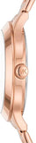 Michael Kors Slim Runway Rose Gold Dial Rose Gold Steel Strap Watch for Women - MK4658