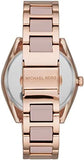 Michael Kors Janelle Three Hand Rose Gold Dial Two Tone Steel Strap Watch For Women - MK7135