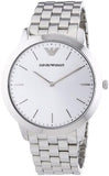 Emporio Armani Classic Quartz Silver Dial Silver Steel Strap Watch For Men - AR1745