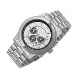 Michael Kors Runway Chronograph Silver Dial Silver Steel Strap Watch for Men - MK8060