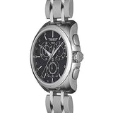 Tissot Couturier Chronograph Black Dial Silver Steel Strap Watch For Men - T035.617.11.051.00