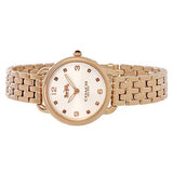 Coach Delancey White Dial Rose Gold Steel Strap Watch for Women - 14502783