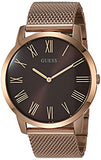 Guess Analog Brown Dial Brown Mesh Bracelet Watch for Men - GW0074G1