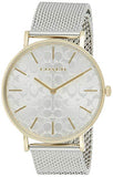 Coach Perry Silver Dial Silver Mesh Bracelet Watch for Women - 14503387