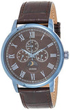 Guess Delancy Analog Brown Dial Brown Leather Strap Watch For Men - W0870G3