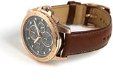 Michael Kors Ryker Analog Gray Dial Brown Leather Strap Watch For Men - MK8519