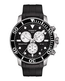 Tissot Seastar 1000 Chronograph Black Dial Black Rubber Strap Watch For Men - T120.417.17.051.00