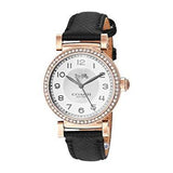 Coach Madison White Dial Black Leather Strap Watch for Women - 14503396