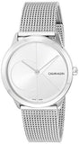 Calvin Klein Minimal Silver Dial Silver Mesh Bracelet Watch for Women - K3M2212Z