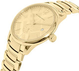 Burberry The Classic Gold Dial Gold Steel Strap Watch for Men - BU10006