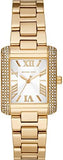 Michael Kors Emery Three-Hand Crystals Silver Dial Gold Steel Strap Watch for Women - MK4640