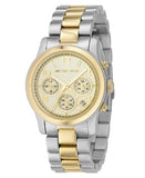 Michael Kors Runway Gold Dial Two Tone Steel Strap Watch for Women - MK5137