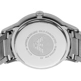 Emporio Armani Renato Quartz Black Dial Silver Steel Strap Watch For Men - AR11179