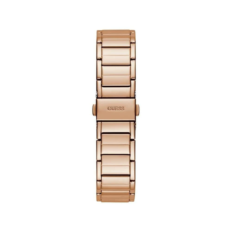 Guess Fusion Chronograph Rose Gold Dial Rose Gold Steel Strap Watch for Women - GW0552L3