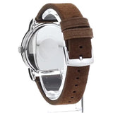 Emporio Armani Luigi Quartz Gray Dial Brown Leather Strap Watch For Men - AR11070