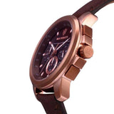 Maserati Successo Brown Dial Brown Leather Strap Watch For Men - R8871621004