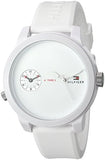 Tommy Hilfiger Denim White Dial White Rubber Strap Watch for Men - 1791324