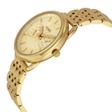 Fossil Tailor Gold Dial Gold Steel Strap Watch for Women - ES3714