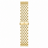 Michele Serein Silver Dial Gold Steel Strap Watch for Women - MWW21B000031