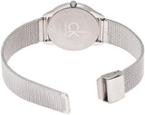 Calvin Klein Minimal Black Dial Silver Mesh Bracelet Watch for Men - K3M51151