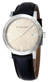 Burberry The City Gold Dial Brown Leather Strap Watch for Men - BU9011