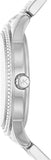 Michael Kors Tibby Chronograph Silver Dial Silver Steel Strap Watch For Women - MK7294