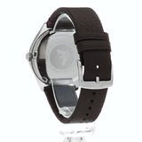 Emporio Armani Dress Quartz White Dial Brown Leather Strap Watch For Men - AR1999