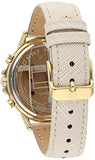 Tommy Hilfiger Carly Silver Dial Cream Leather Strap Watch for Women - 1781790