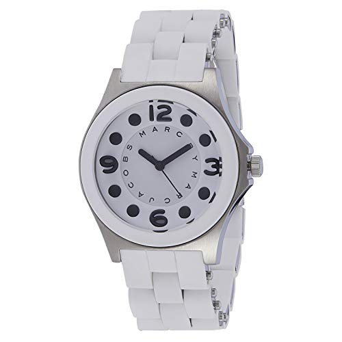 Marc Jacobs Pelly White Dial White Silicone Strap Watch for Women - MBM2503