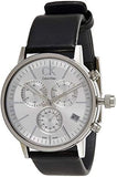 Calvin Klein Post Minimal White Dial Black Leather Strap Watch for Men - K7627120