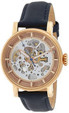 Fossil Original Boyfriend Skeleton White Dial Blue Leather Strap Watch for Women - ME3086