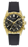 Guess Sport Multifunctional Black Dial Black Rubber Strap Watch for Men - GW0332G2