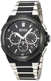 Hugo Boss Supernova Black Dial Two Tone Steel Strap Watch for Men - 1513368