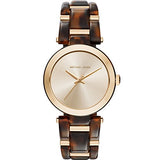 Michael Kors Delray Gold Dial Two Tone Steel Strap Watch for Women - MK4314