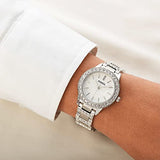 Fossil Jesse White Dial Silver Steel Strap Watch for Women - ES2362