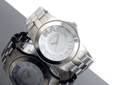 Marc Jacobs Rivera White Dial Silver Stainless Steel Strap Watch for Women - MBM3133