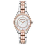 Michael Kors Lauryn Mother of Pearl Dial Two Tone Steel Strap Watch For Women - MK3979