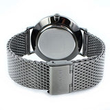 Coach Charles Black Dial Grey Mesh Bracelet Watch for Men - 14602145