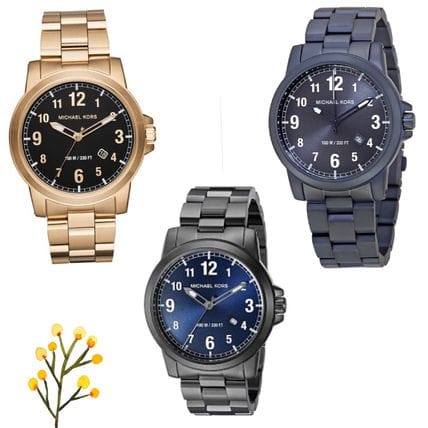 Michael Kors Paxton Quartz Blue Dial Blue Steel Strap Watch For Men - MK8533