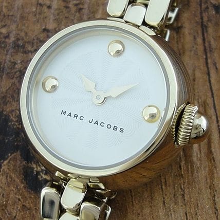 Marc Jacobs Courtney Mother of Pearl White Dial Silver Steel Strap Watch for Women - MJ3459