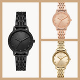 Michael Kors Melissa Three Hand Rose Gold Dial Rose Gold Steel Strap Watch For Women - MK4369